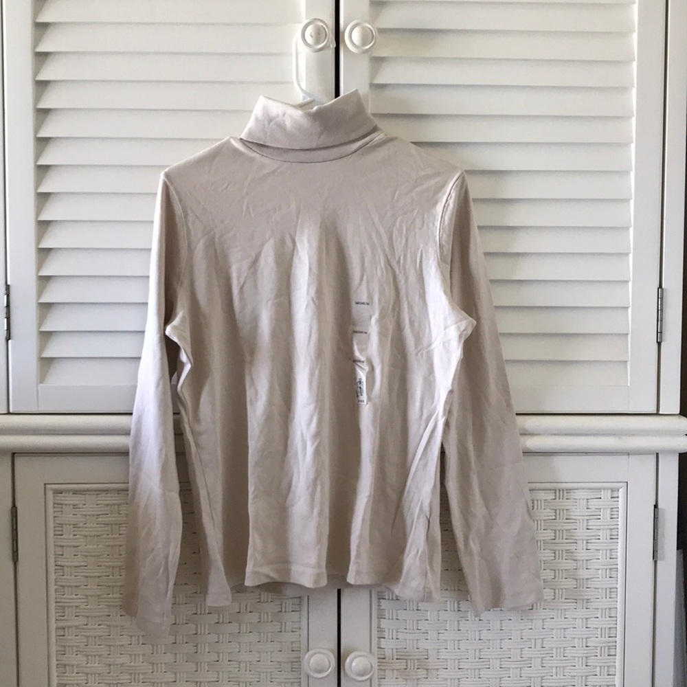Croft & Barrow Long Sleeve Turtle Neck Top Medium